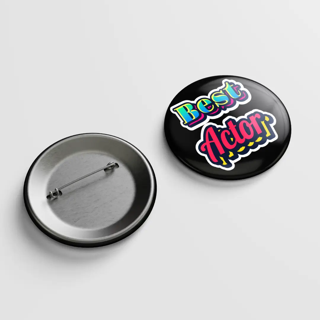 Best Actor Pin Button Badge - Image 2