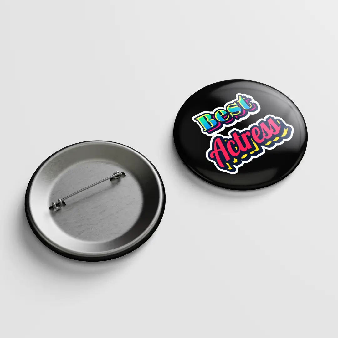 Best Actress Pin Button Badge - Image 2
