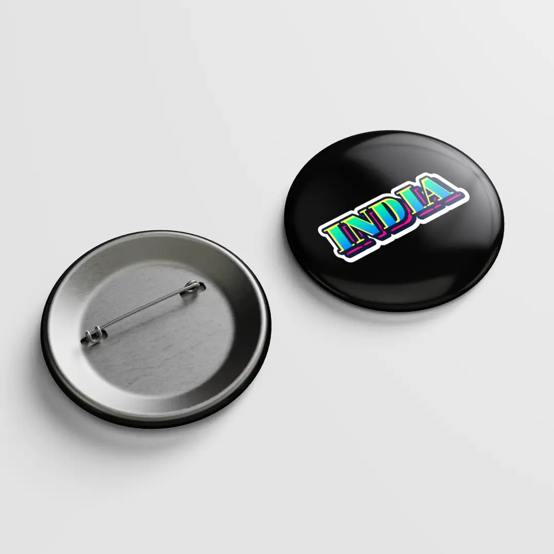INDIA Pin Button Badge - Image 2