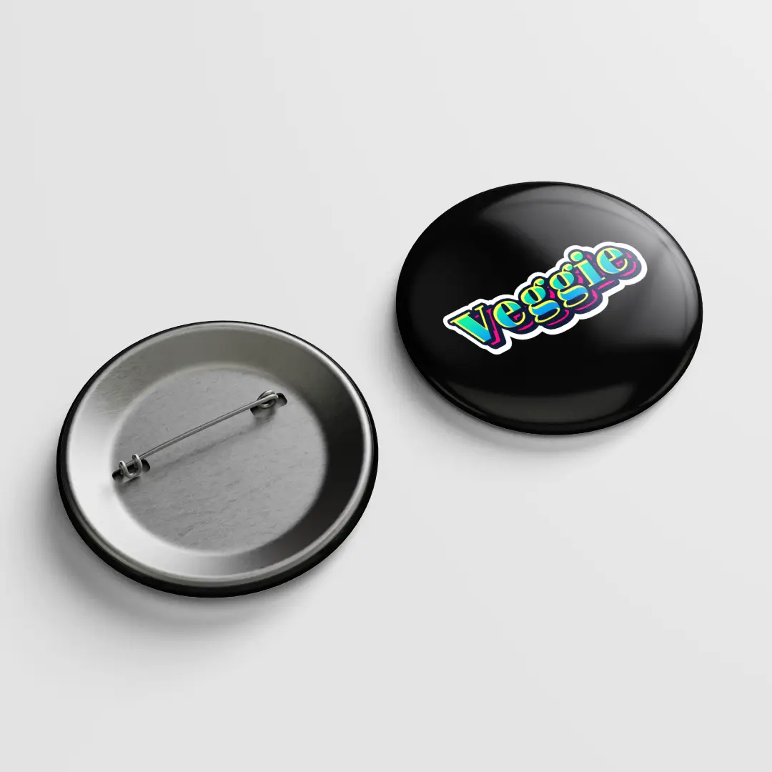 Veggie Pin Button Badge - Image 2
