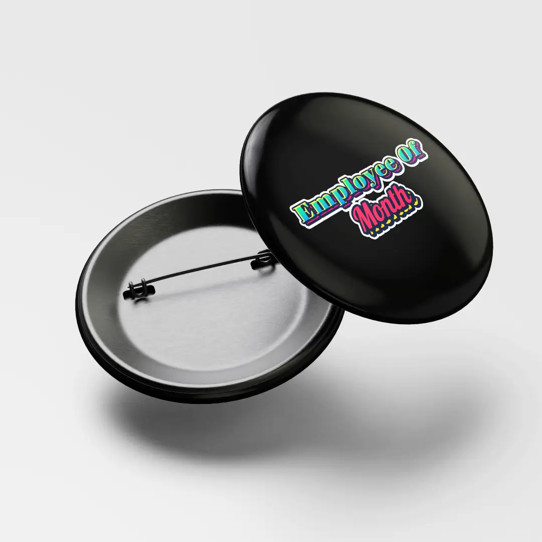 Employee Of Month Pin Button Badge - Image 3