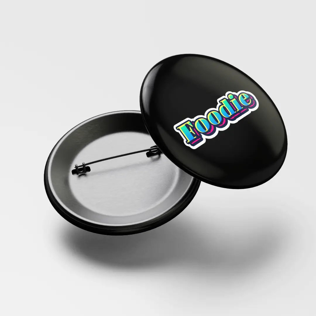 Foodie Pin Button Badge - Image 3