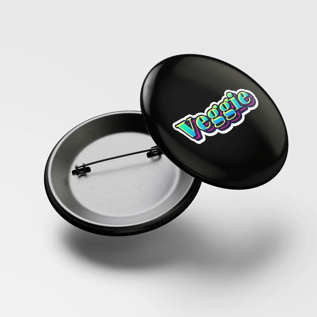 Veggie Pin Button Badge - Image 3
