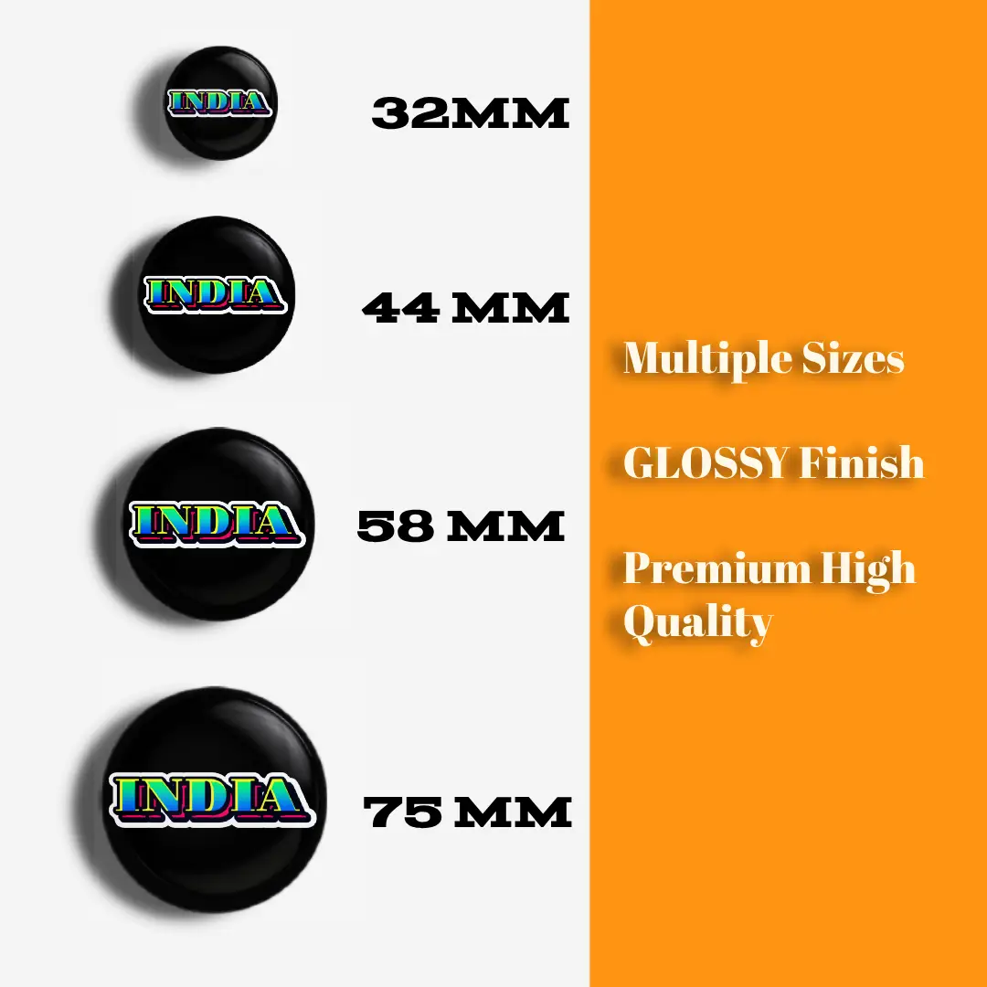 INDIA Pin Button Badge - Image 4