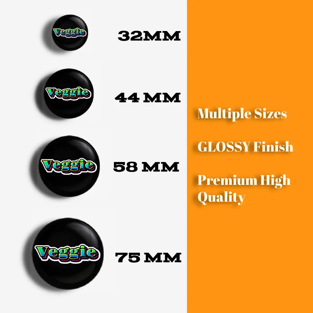Veggie Pin Button Badge - Image 4