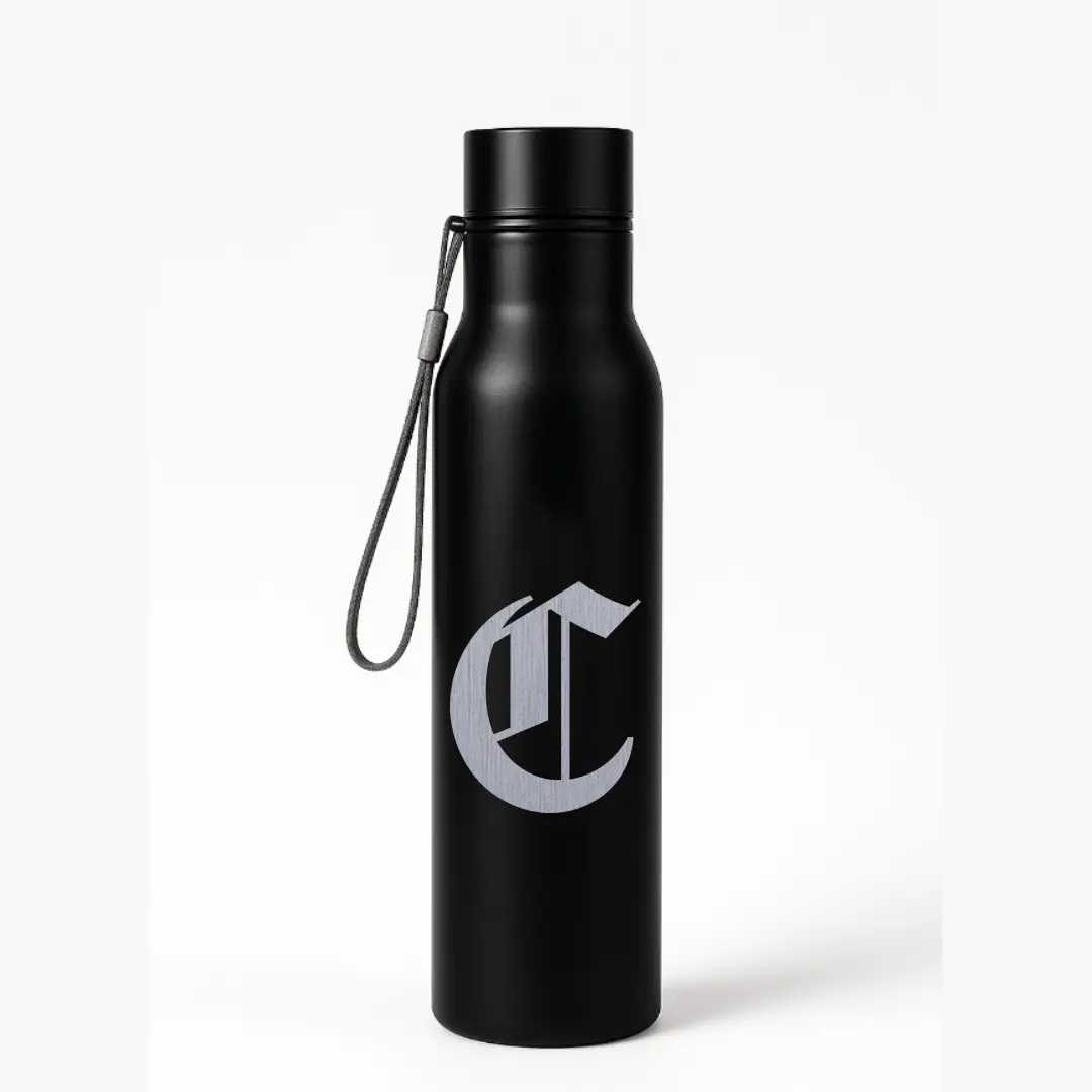 C Classic Letter Engraved Stainless Steel Water Bottle - Image 3