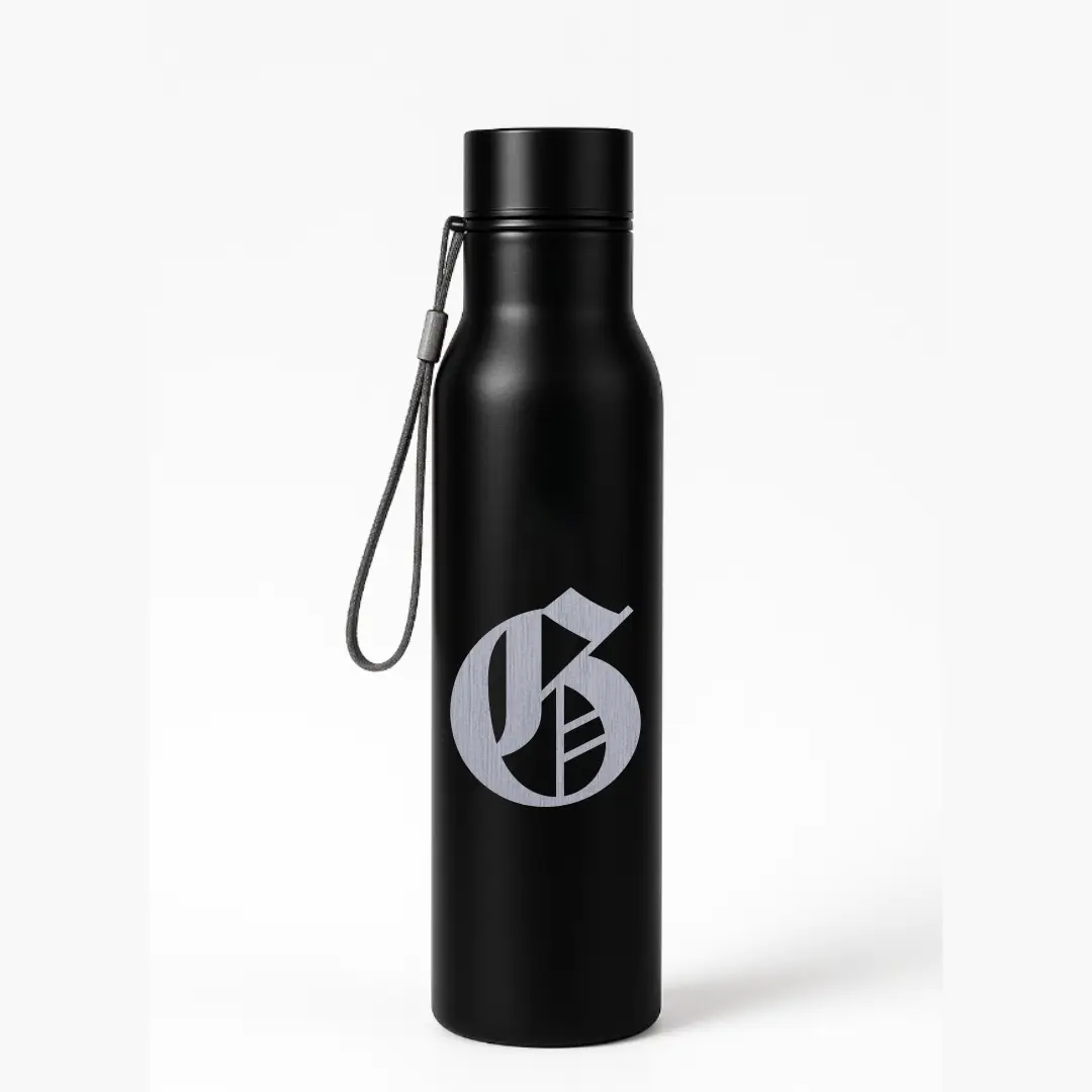 G Classic Letter Engraved Stainless Steel Water Bottle - Image 3