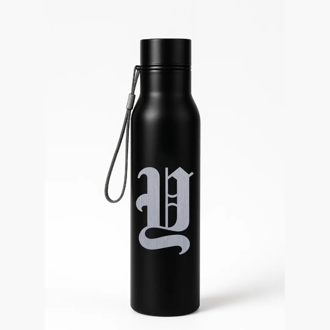 Y Classic Letter Engraved Stainless Steel Water Bottle - Image 3