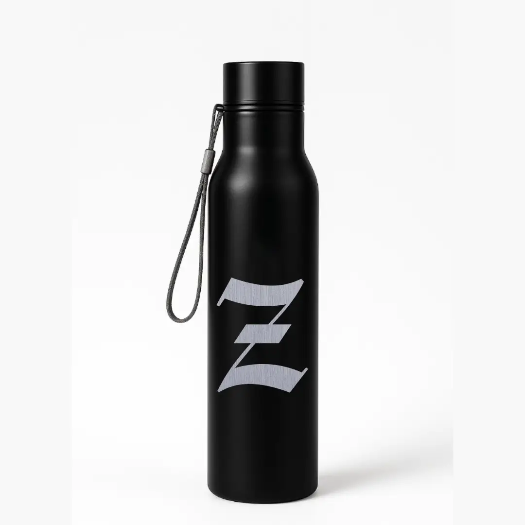 Z Classic Letter Engraved Stainless Steel Water Bottle - Image 3