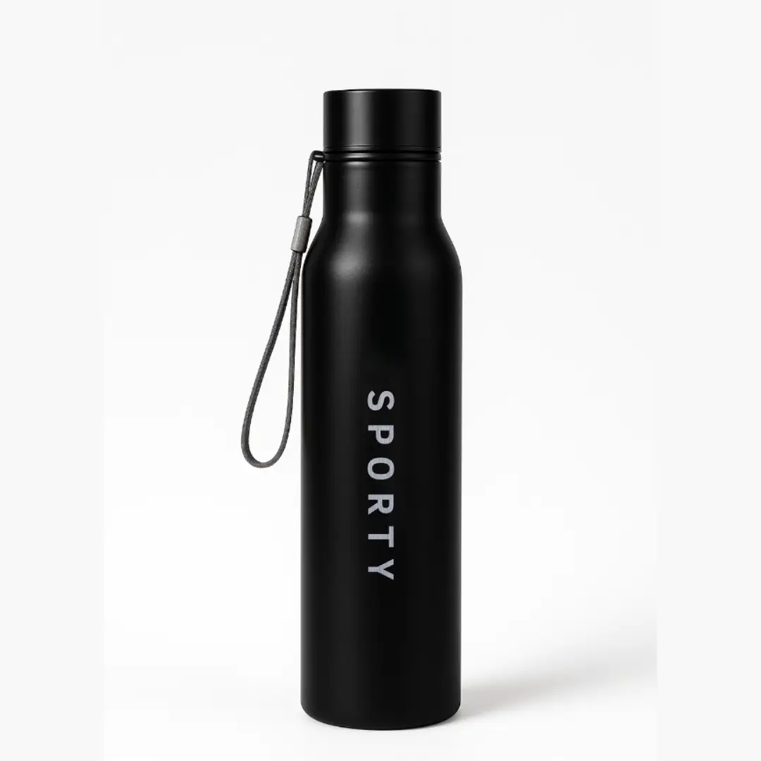 Sporty Everyday Use Black Water Bottle - Image 3