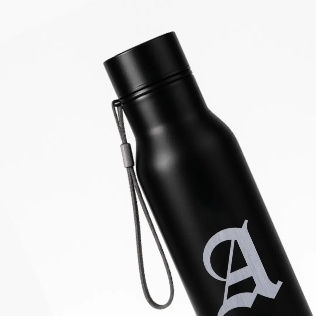 A Classic Letter Engraved Stainless Steel Water Bottle - Image 2