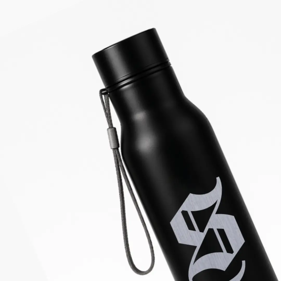 S Classic Letter Engraved Stainless Steel Water Bottle - Image 2
