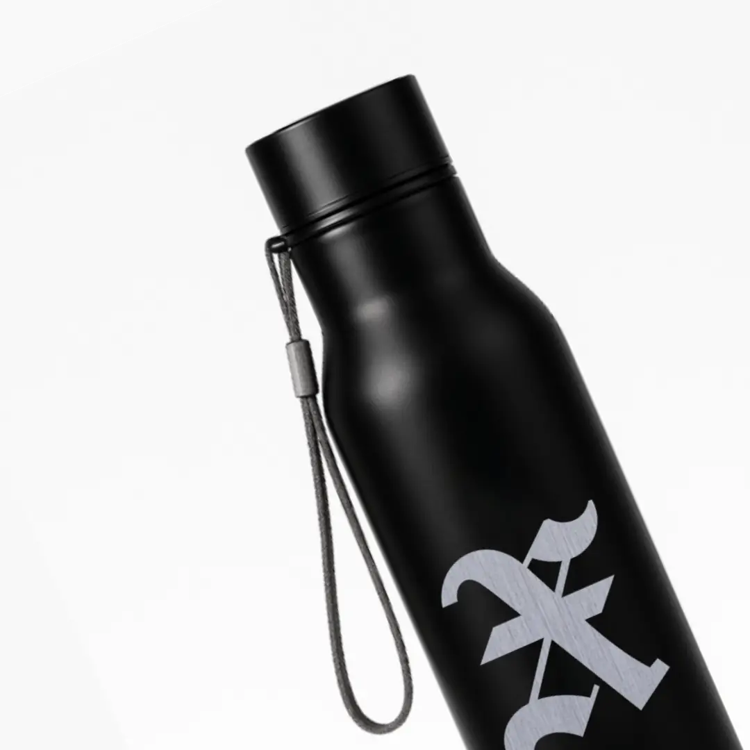 X Classic Letter Engraved Stainless Steel Water Bottle - Image 2