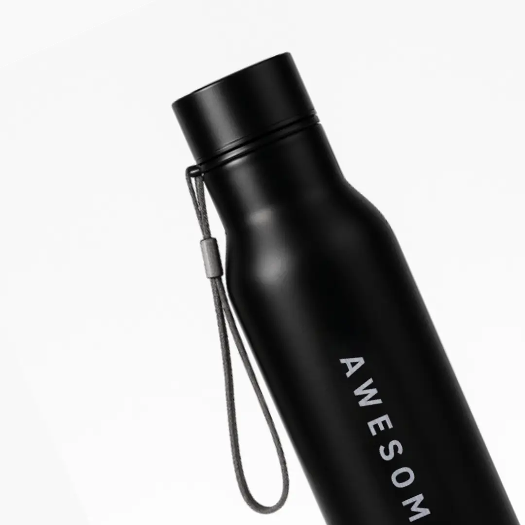 Awesome Everyday Use Black Water Bottle - Image 2