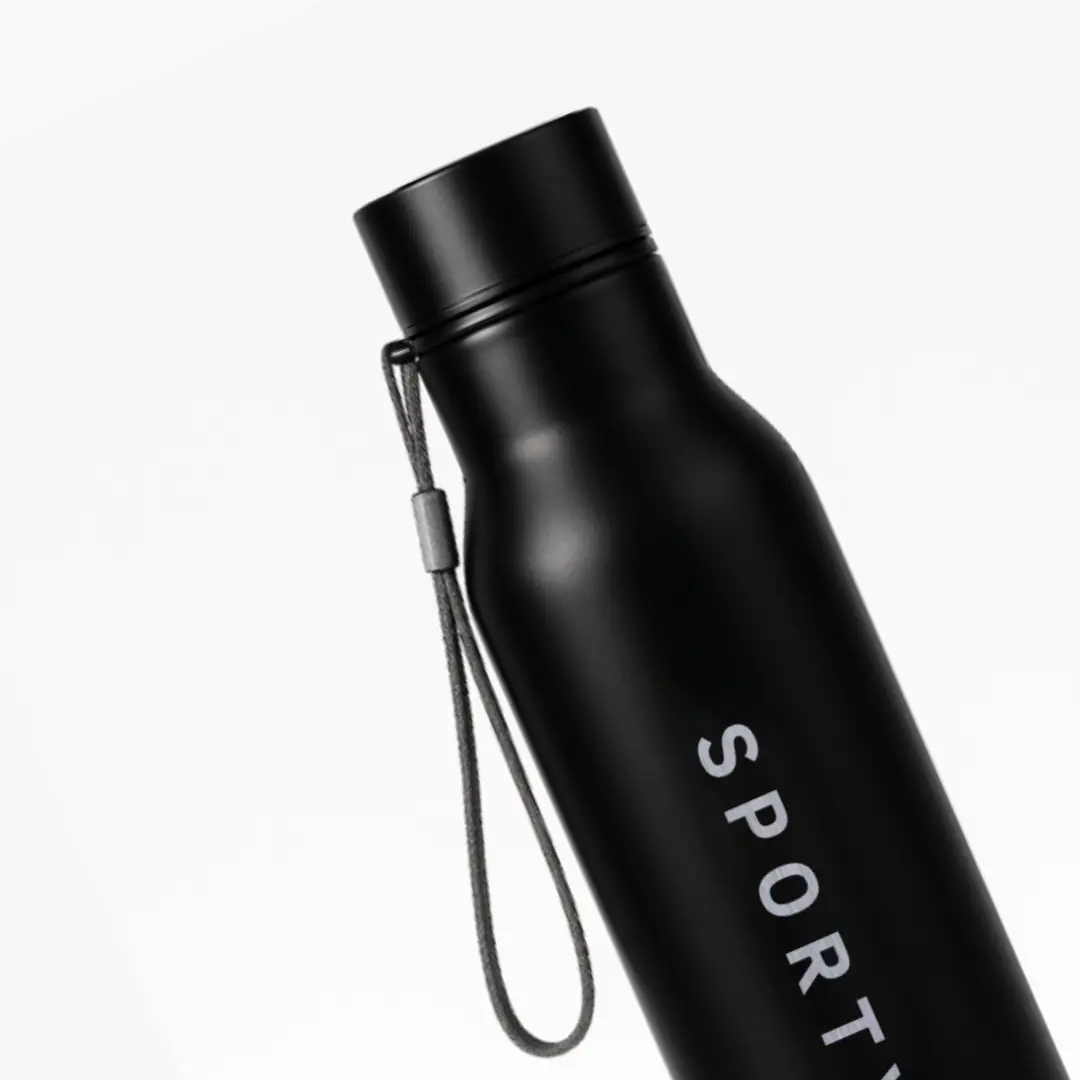 Sporty Everyday Use Black Water Bottle - Image 2