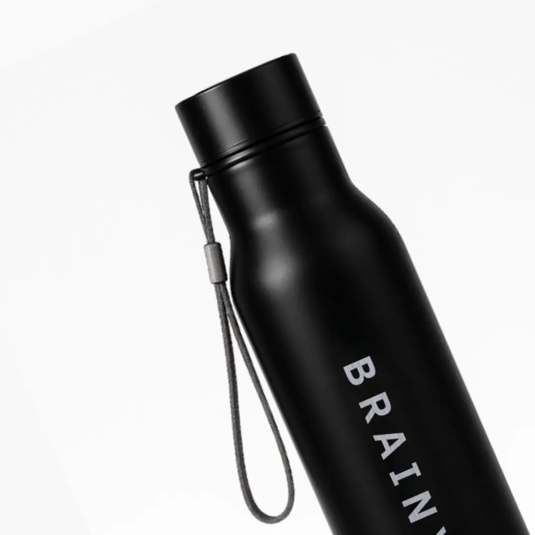 Brainy Everyday Use Black Water Bottle - Image 2