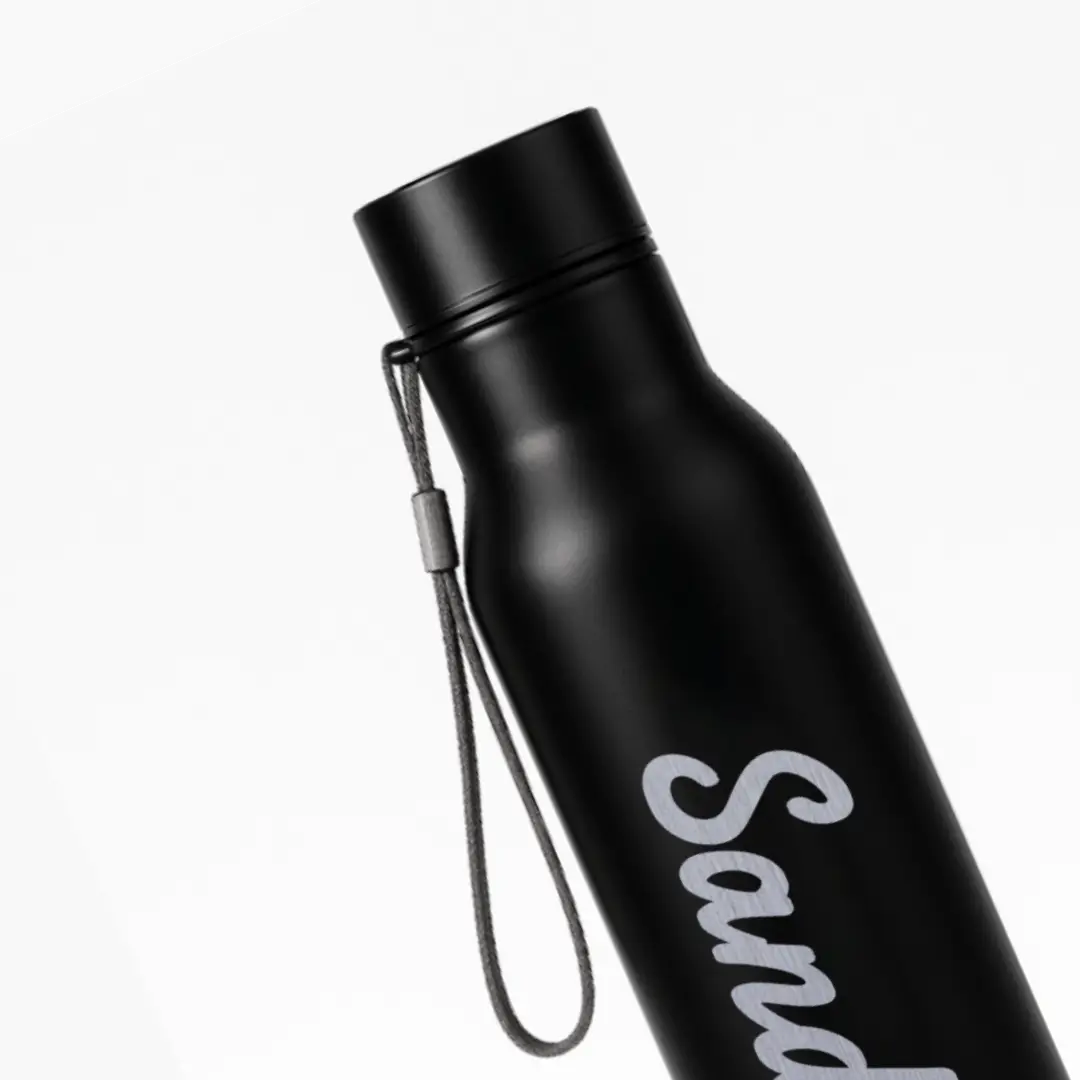 Sand Word Engraved On Stainless Steel Water Bottle - Image 2