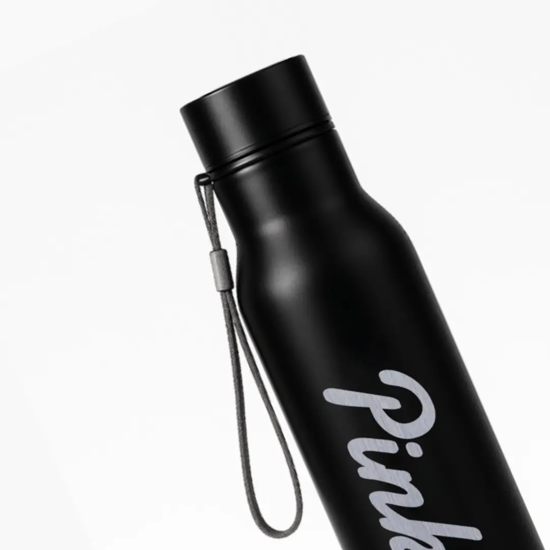 Pink Word Engraved On Stainless Steel Water Bottle - Image 2
