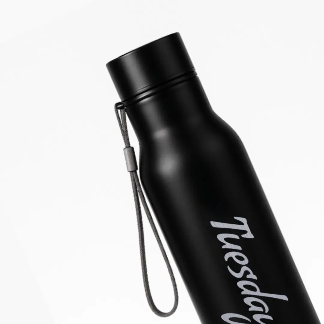 Tuesday Engraved On Stainless Steel Water Bottle - Image 2