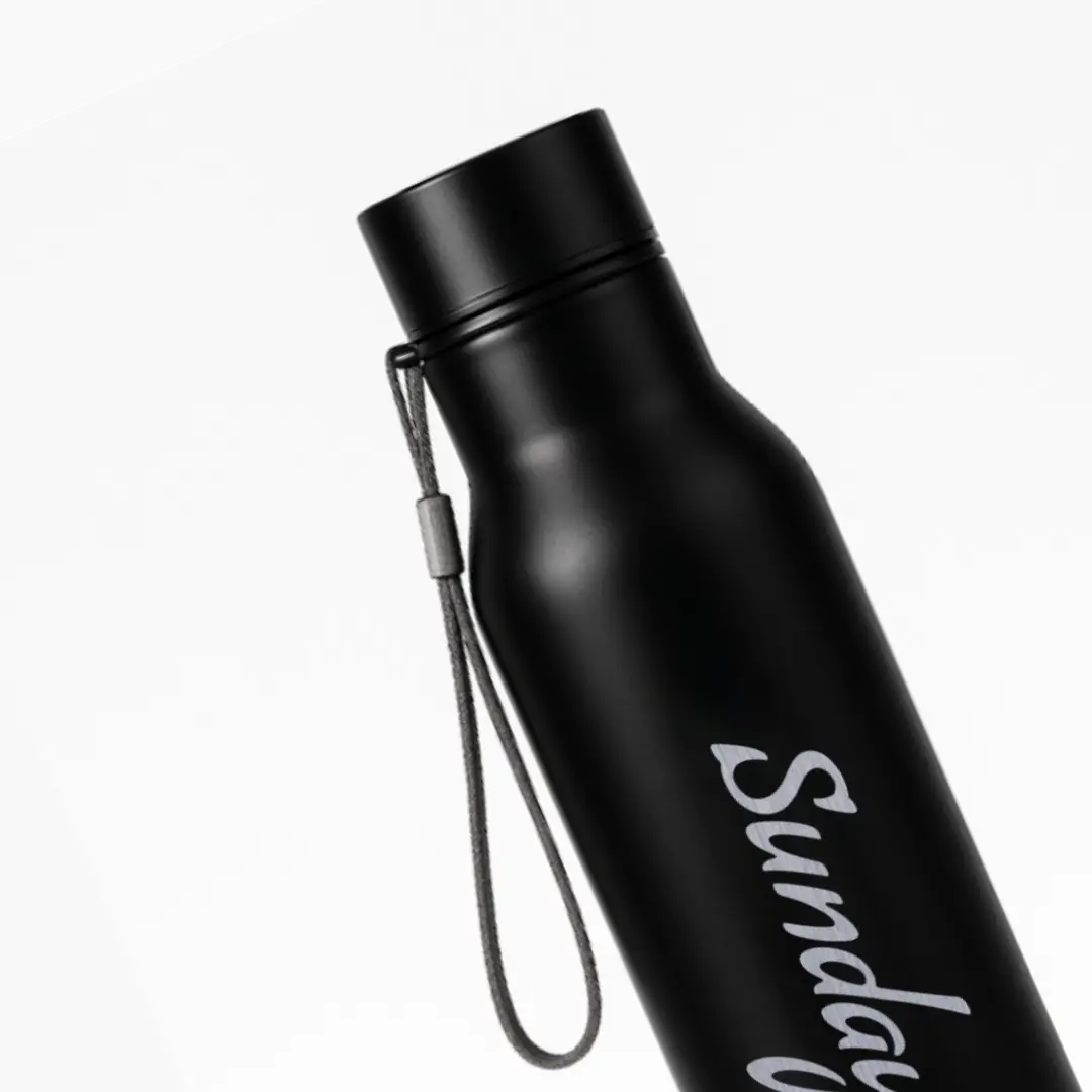 Sunday Engraved On Stainless Steel Water Bottle - Image 2