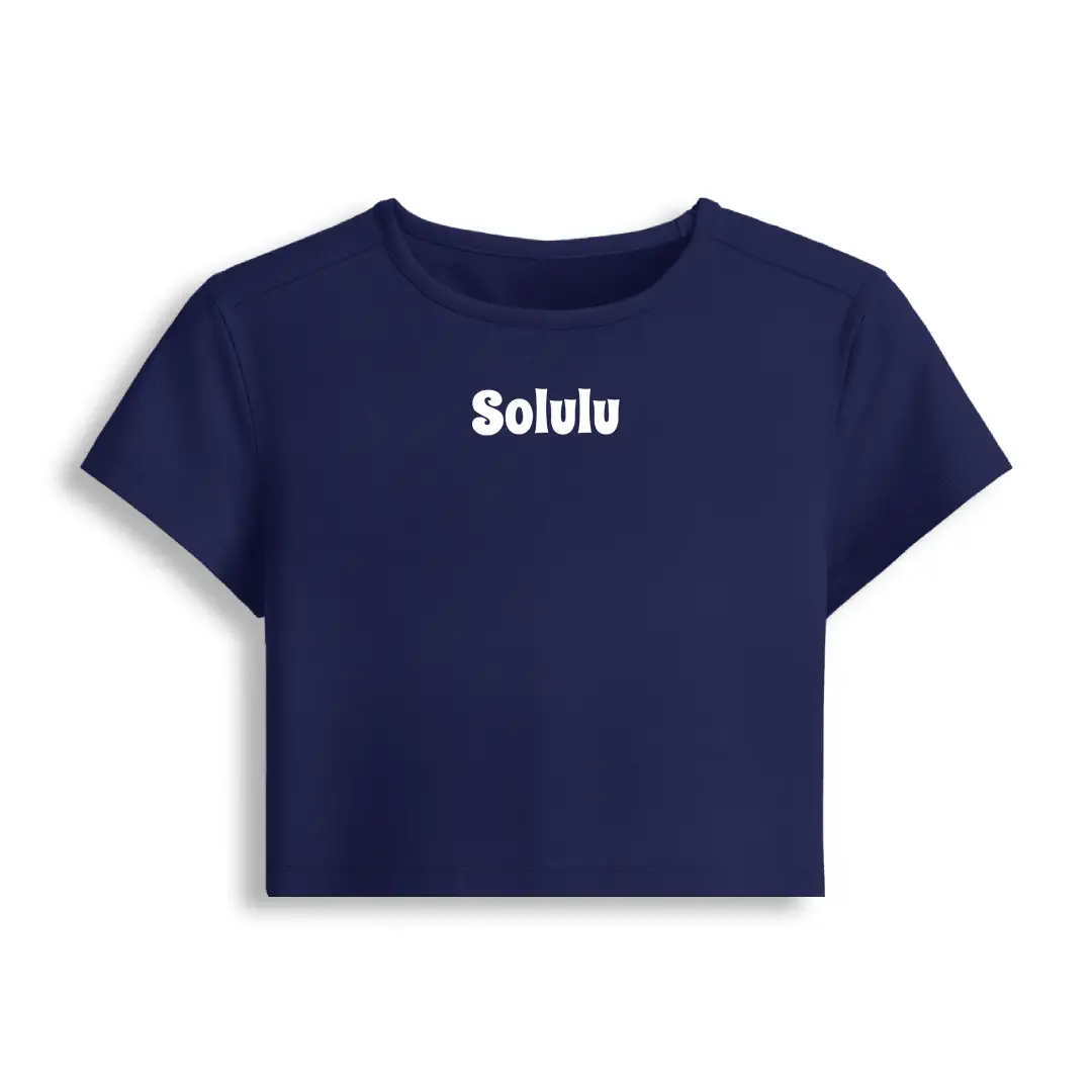 Solulu Stretch Fit Baby Tee Crop Top - Image 4