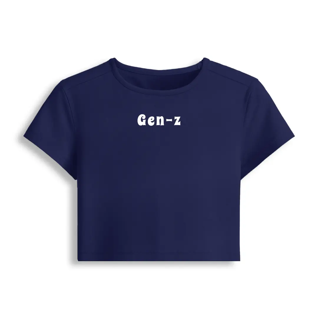 Gen-z Stretch Fit Baby Tee Crop Top - Image 4
