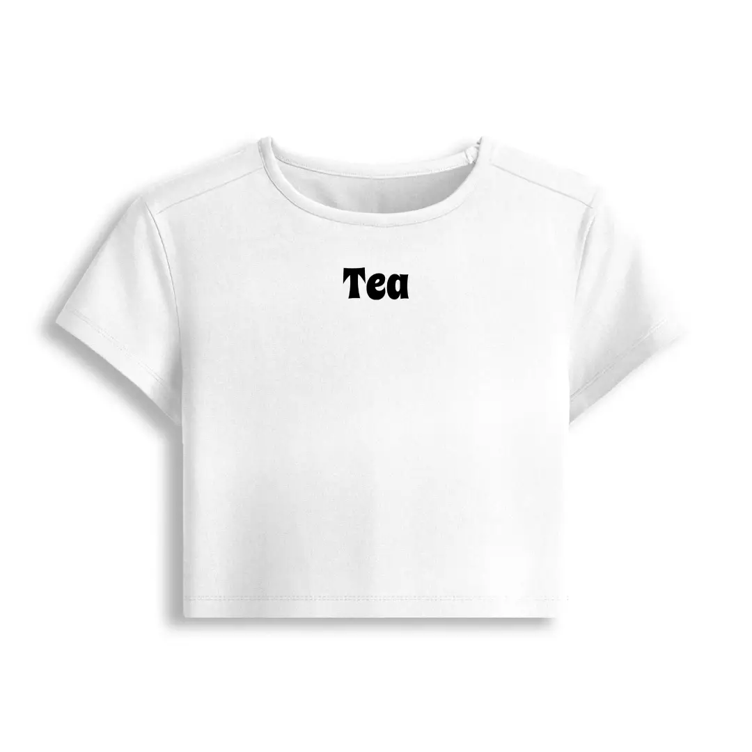 Tea Stretch Fit Baby Tee Crop Top - Image 5