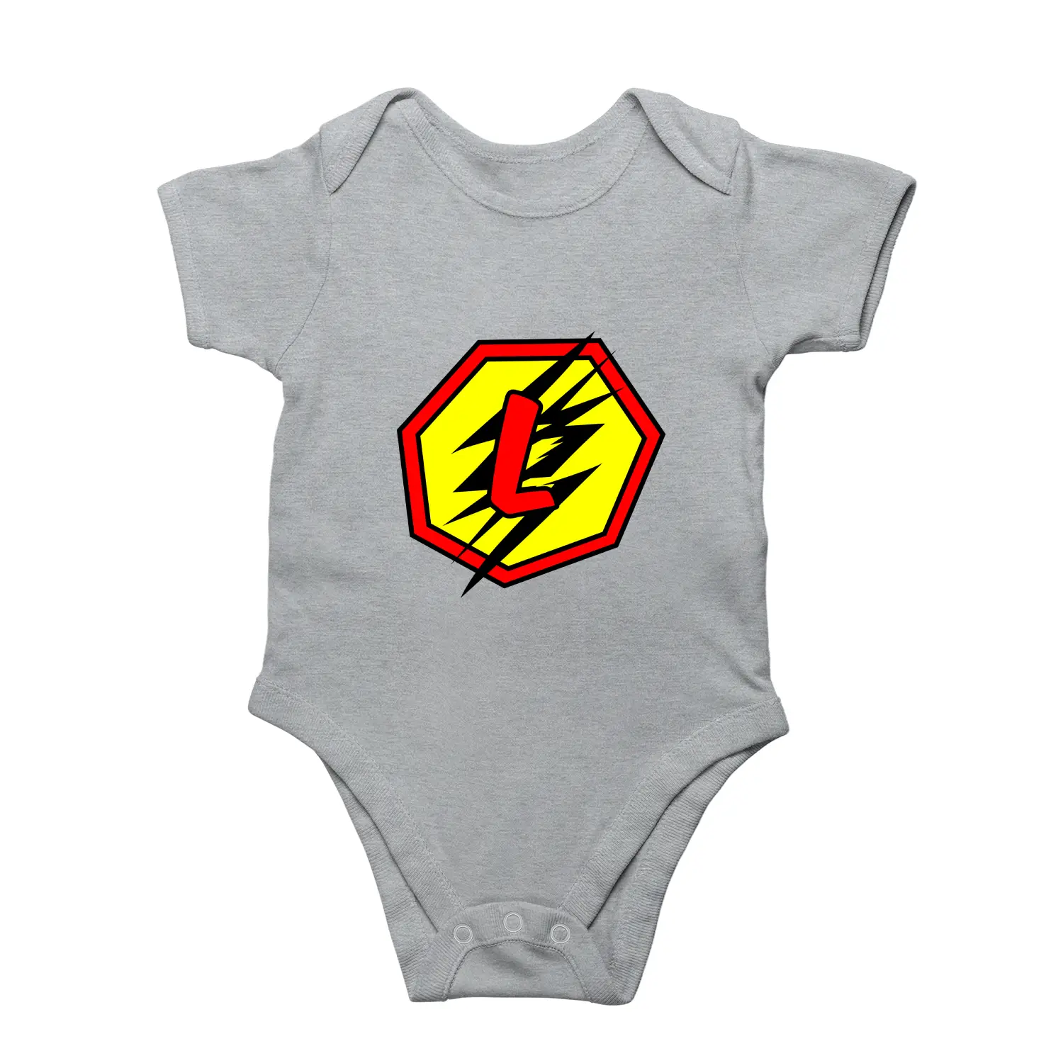 L Letter Alphabet Baby Kids Romper - Image 7