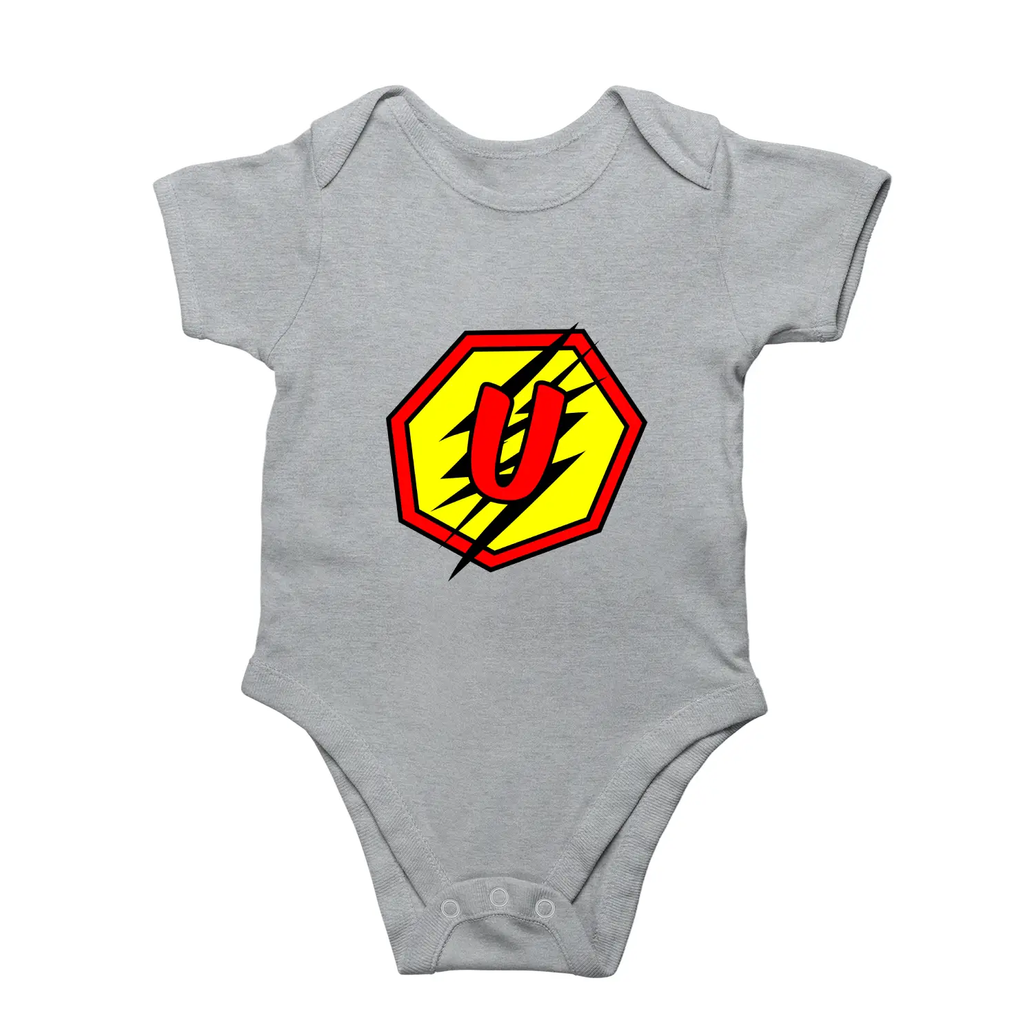 U Letter Alphabet Baby Kids Romper - Image 7