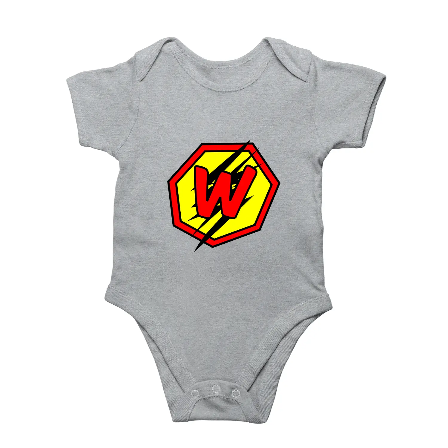 W Letter Alphabet Baby Kids Romper - Image 7