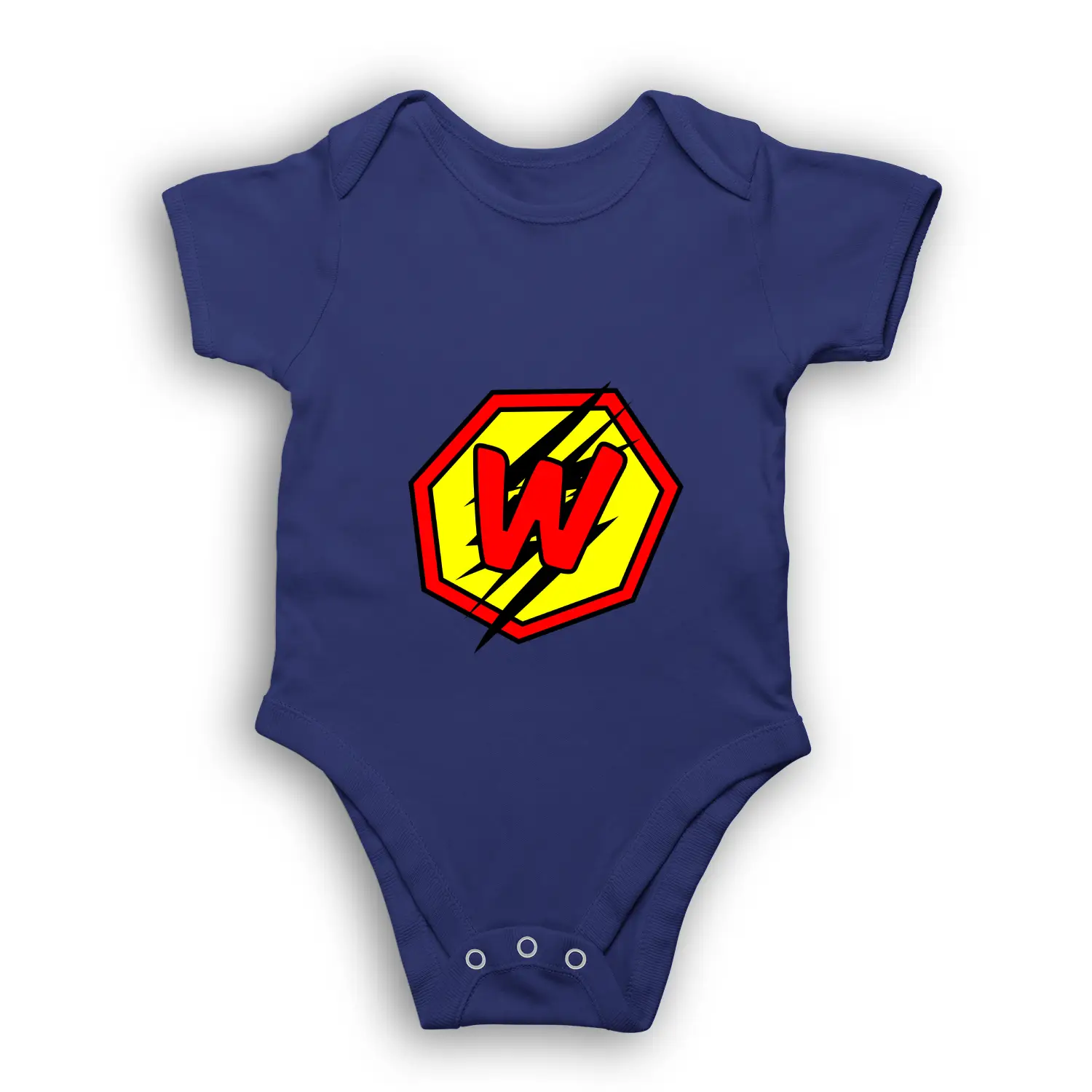 W Letter Alphabet Baby Kids Romper - Image 5
