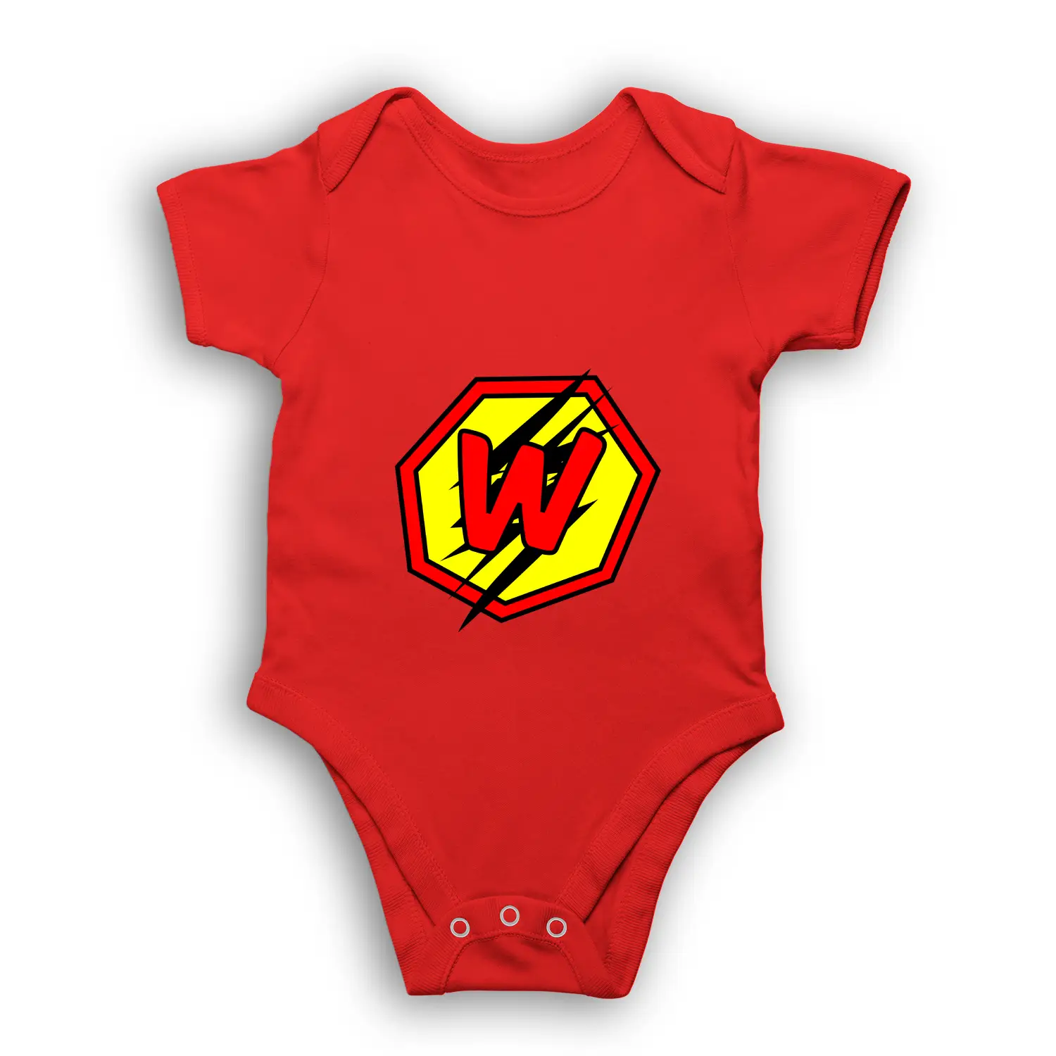 W Letter Alphabet Baby Kids Romper - Image 4
