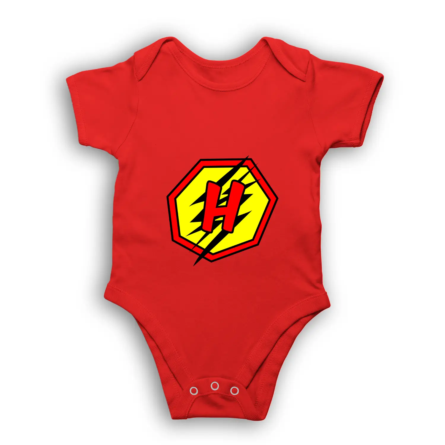 H Letter Alphabet Baby Kids Romper - Image 4