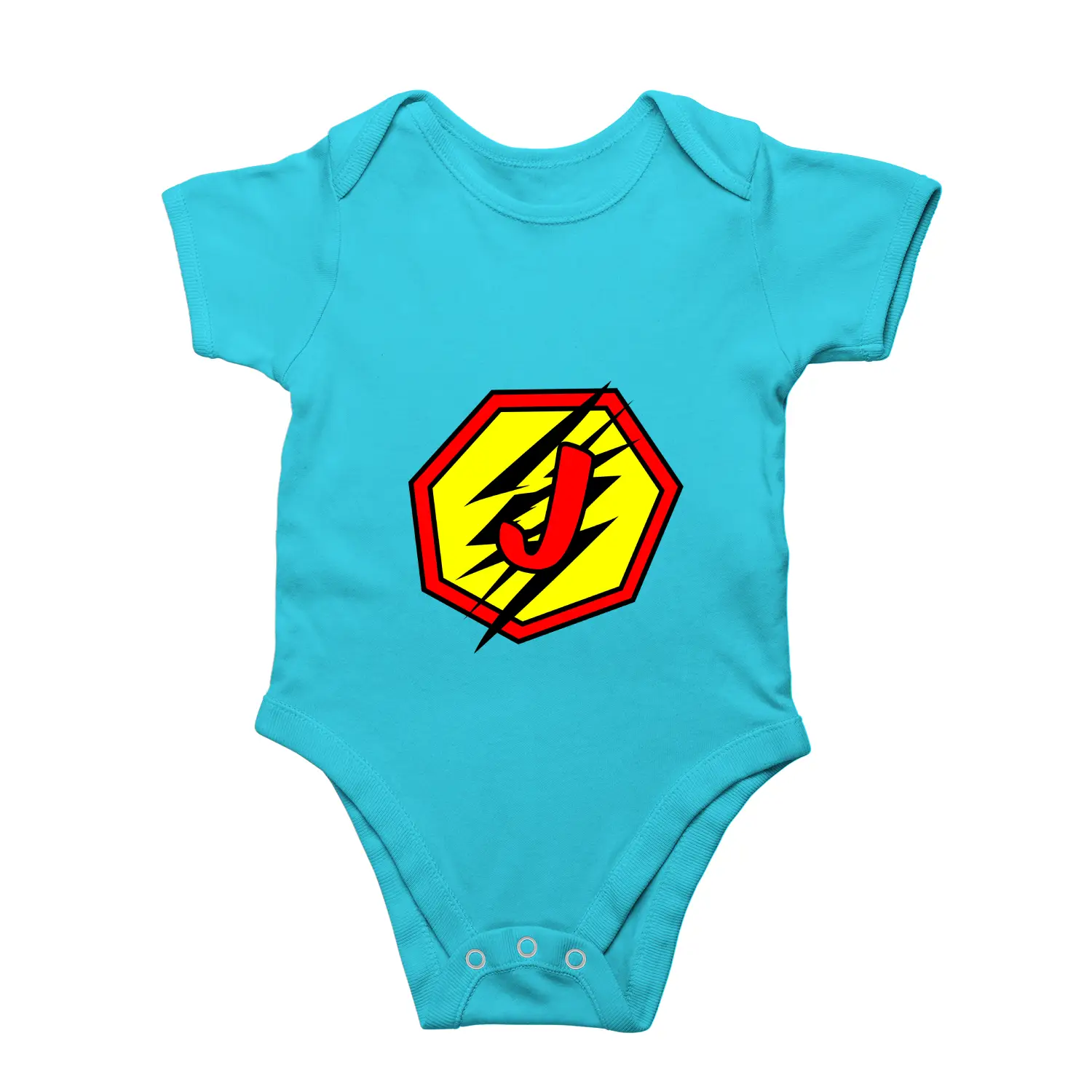 J Letter Alphabet Baby Kids Romper - Image 3