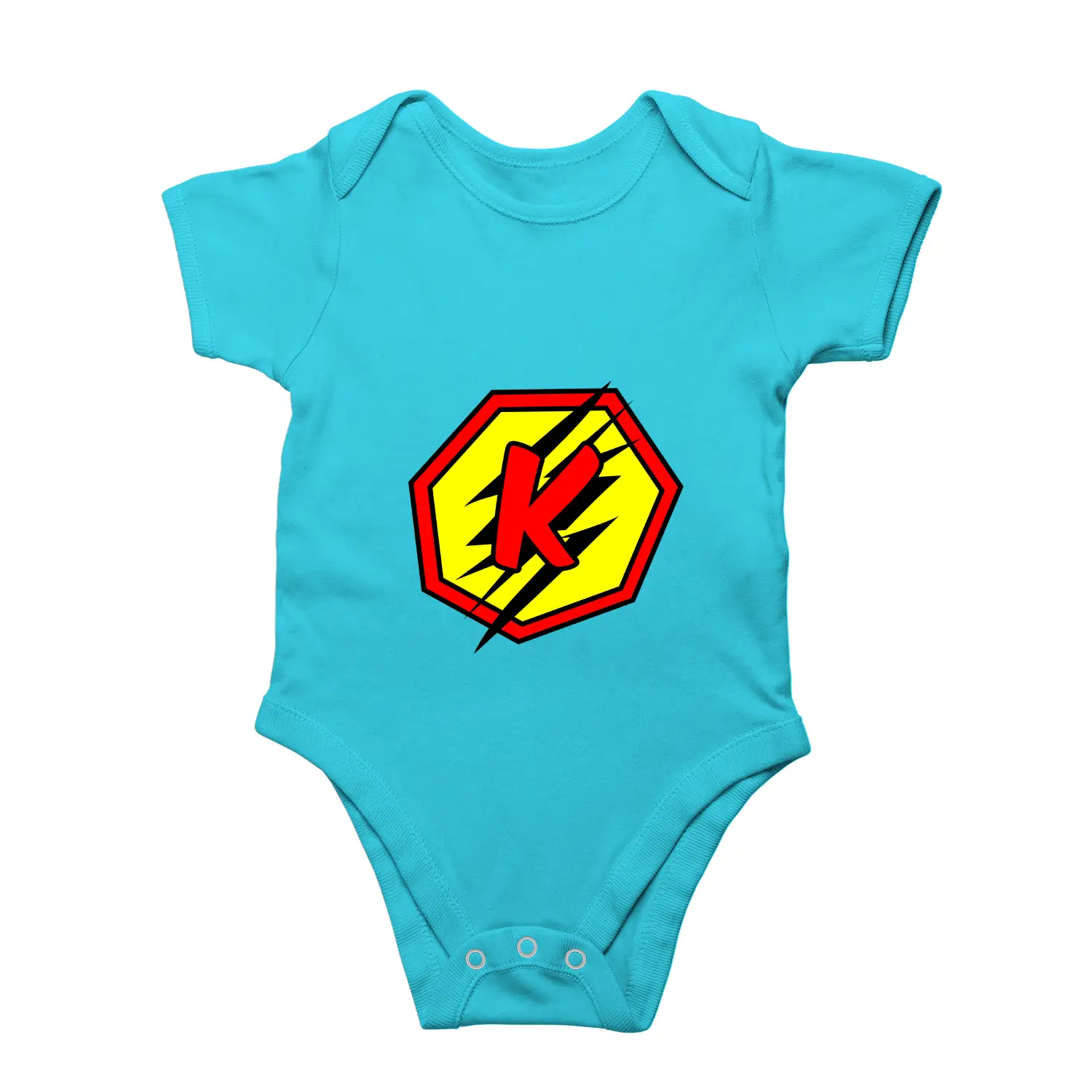 K Letter Alphabet Baby Kids Romper - Image 3