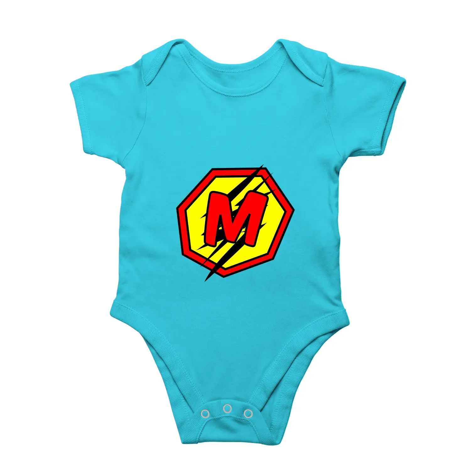M Letter Alphabet Baby Kids Romper - Image 3