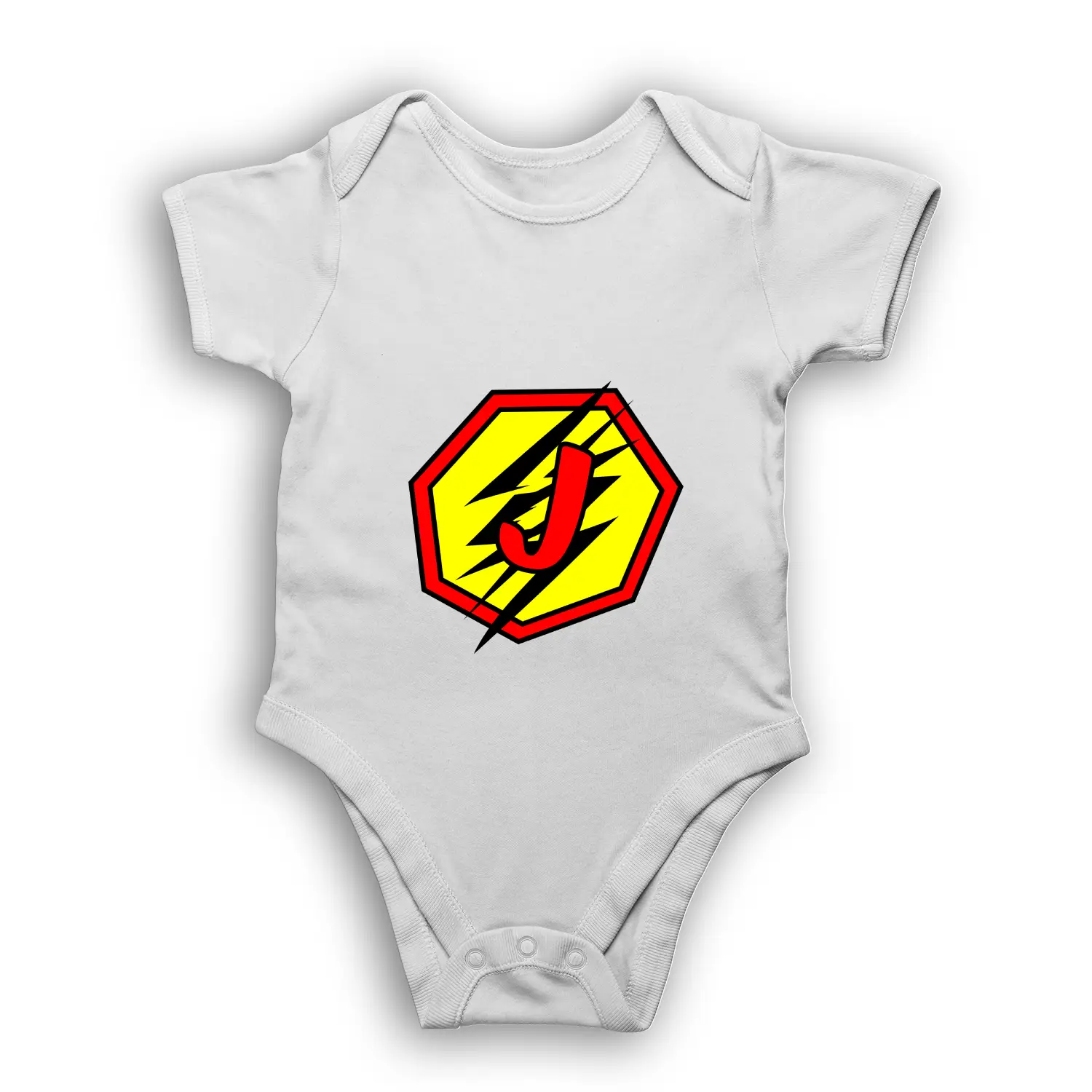 J Letter Alphabet Baby Kids Romper - Image 2