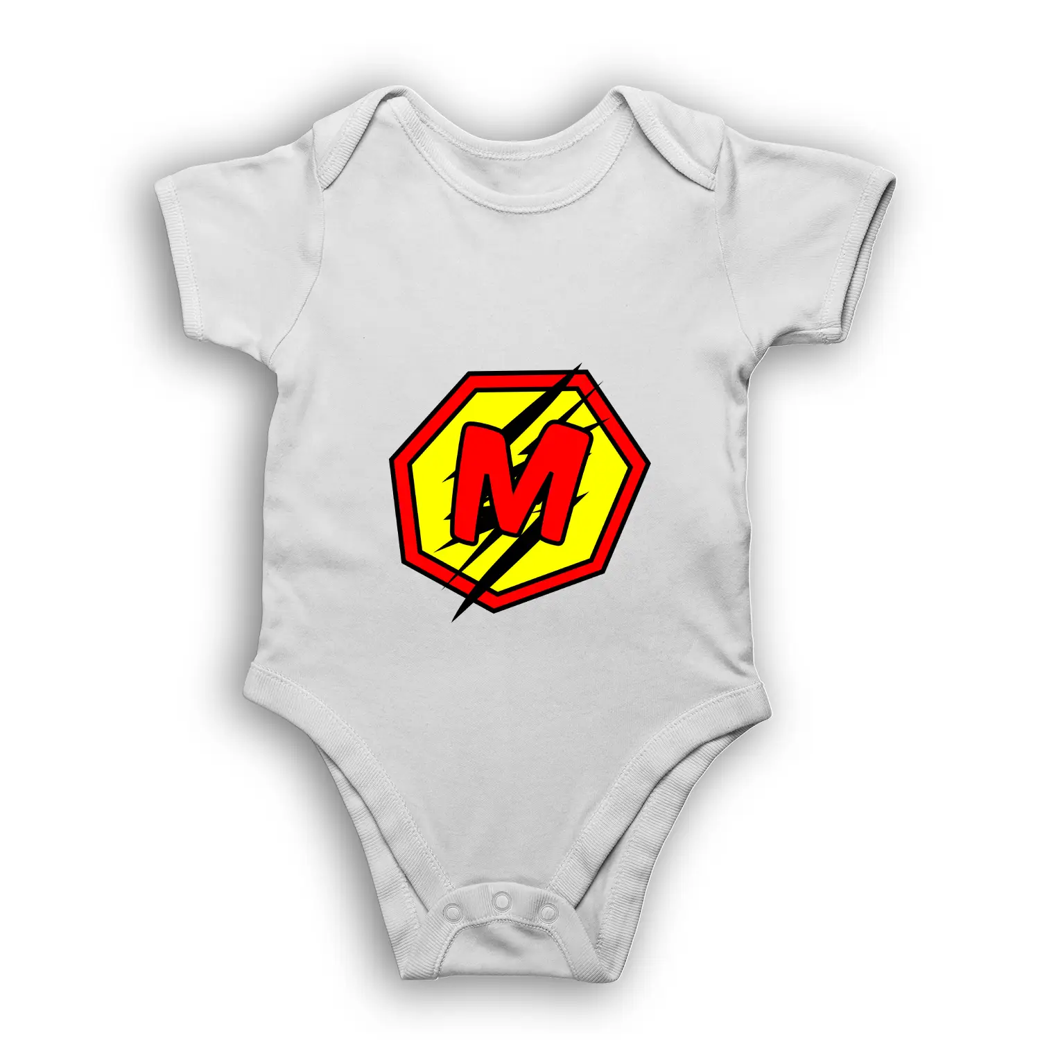 M Letter Alphabet Baby Kids Romper - Image 2