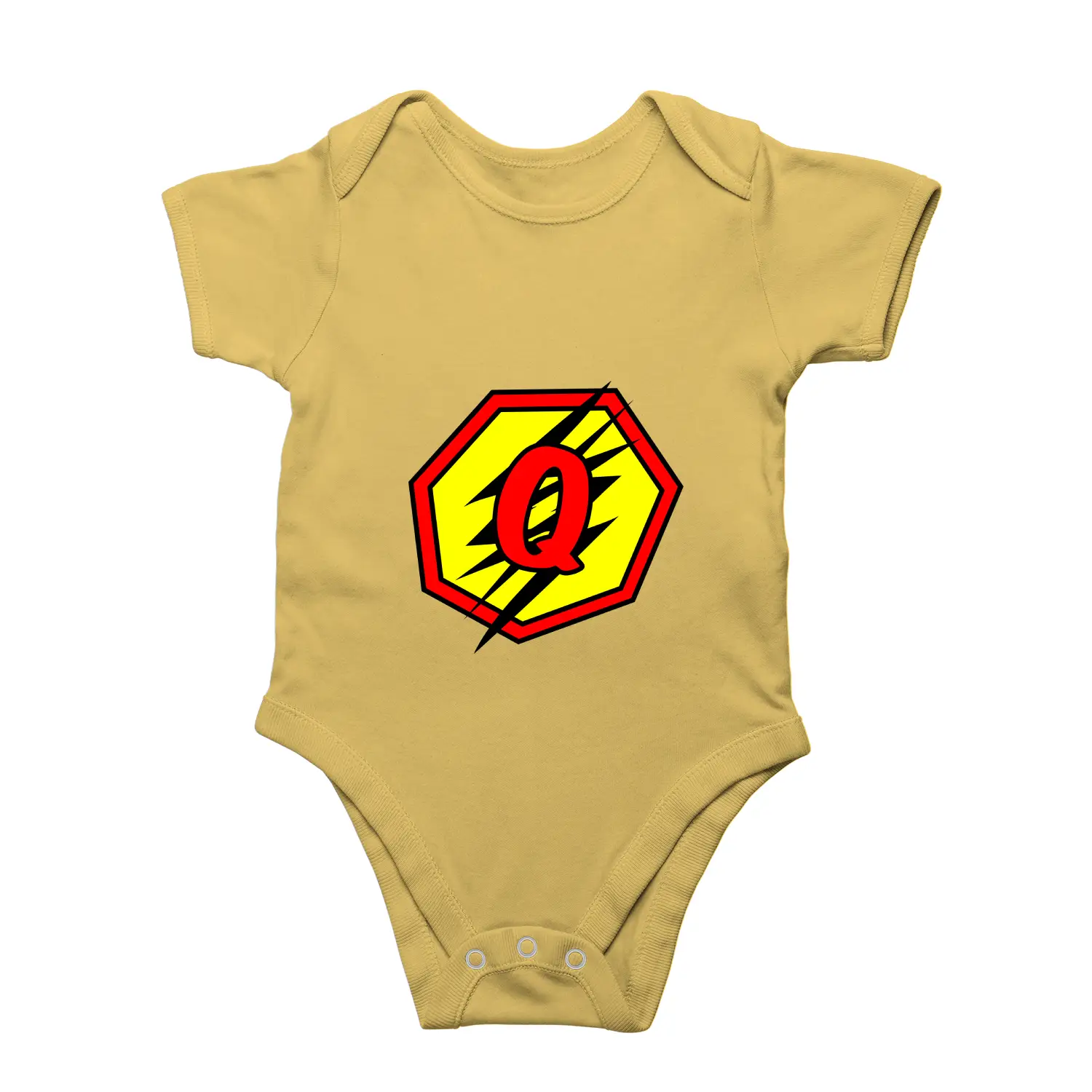 Q Letter Alphabet Baby Kids Romper