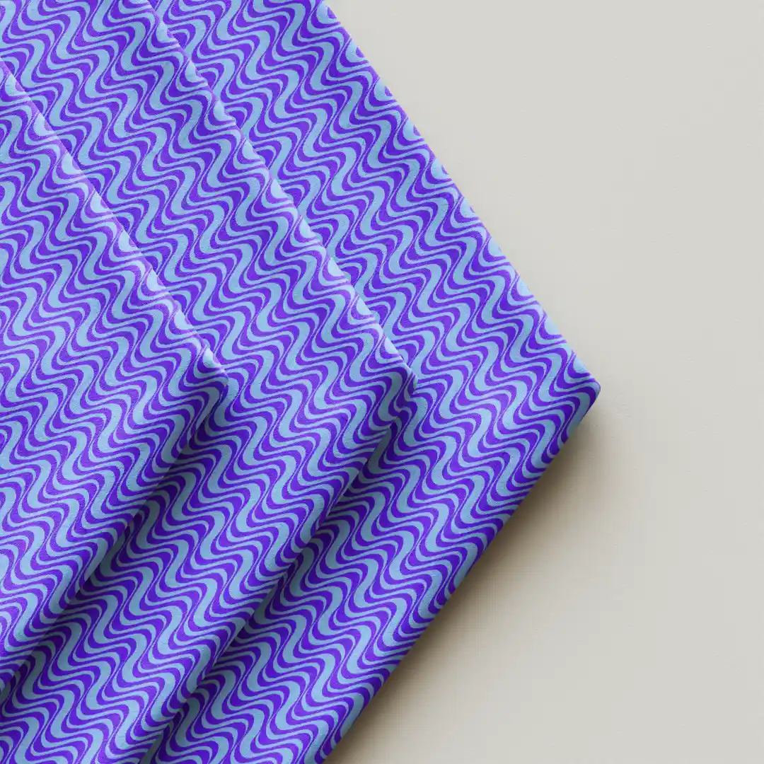 Wavy Printed Cloth Napkin Pack Of Four