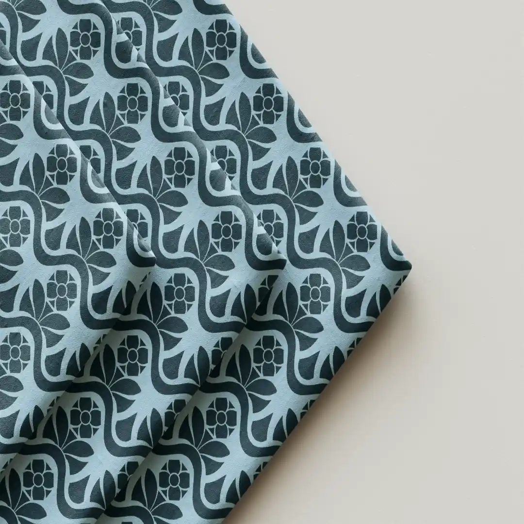 Retro Flower Stylish Cloth Napkin Pack Of Four