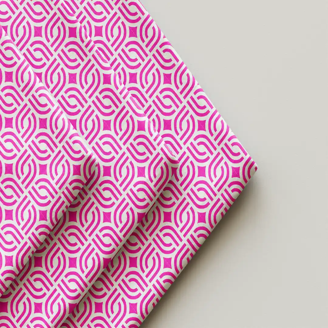 Pink White Cloth Napkin Pack Of Four