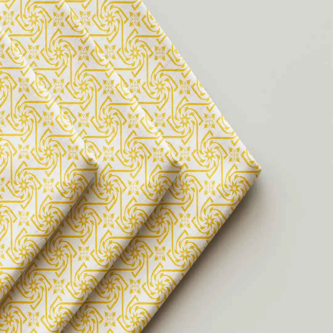 White Golden Cloth Napkin Pack Of Four