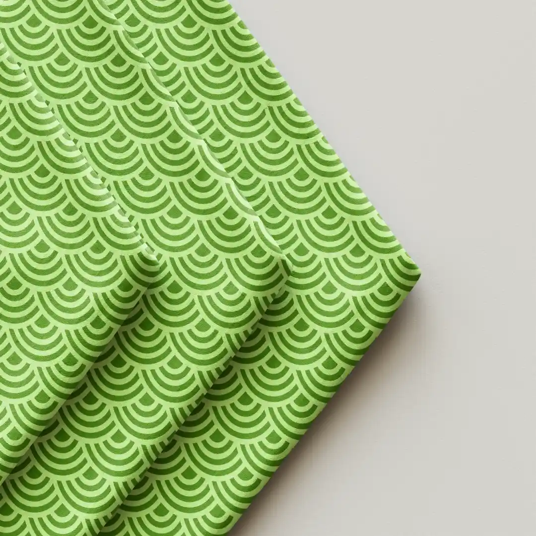 Green Shells Print Stylish Cloth Napkin Pack Of Four