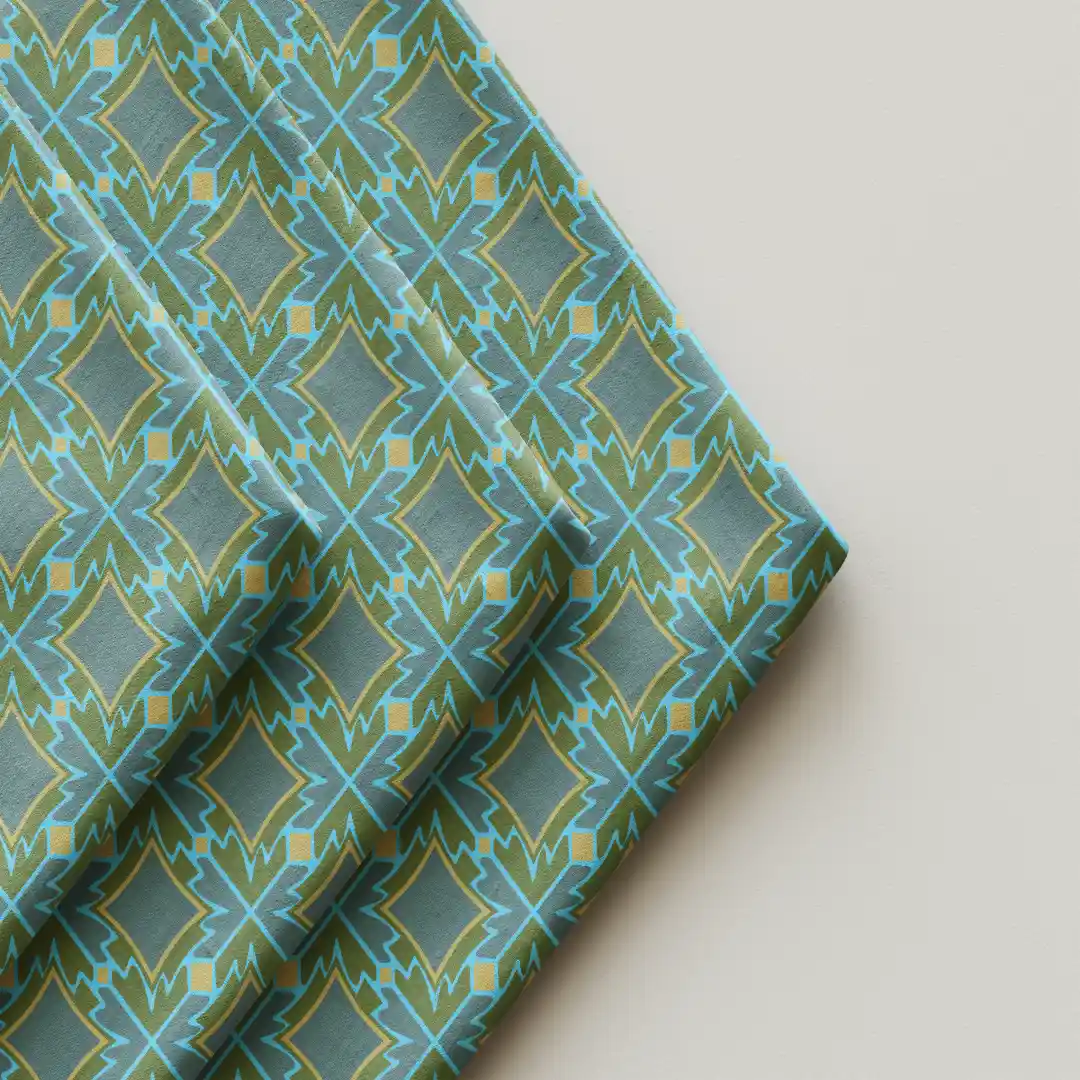 Square Motifs Cloth Napkin Pack Of Four