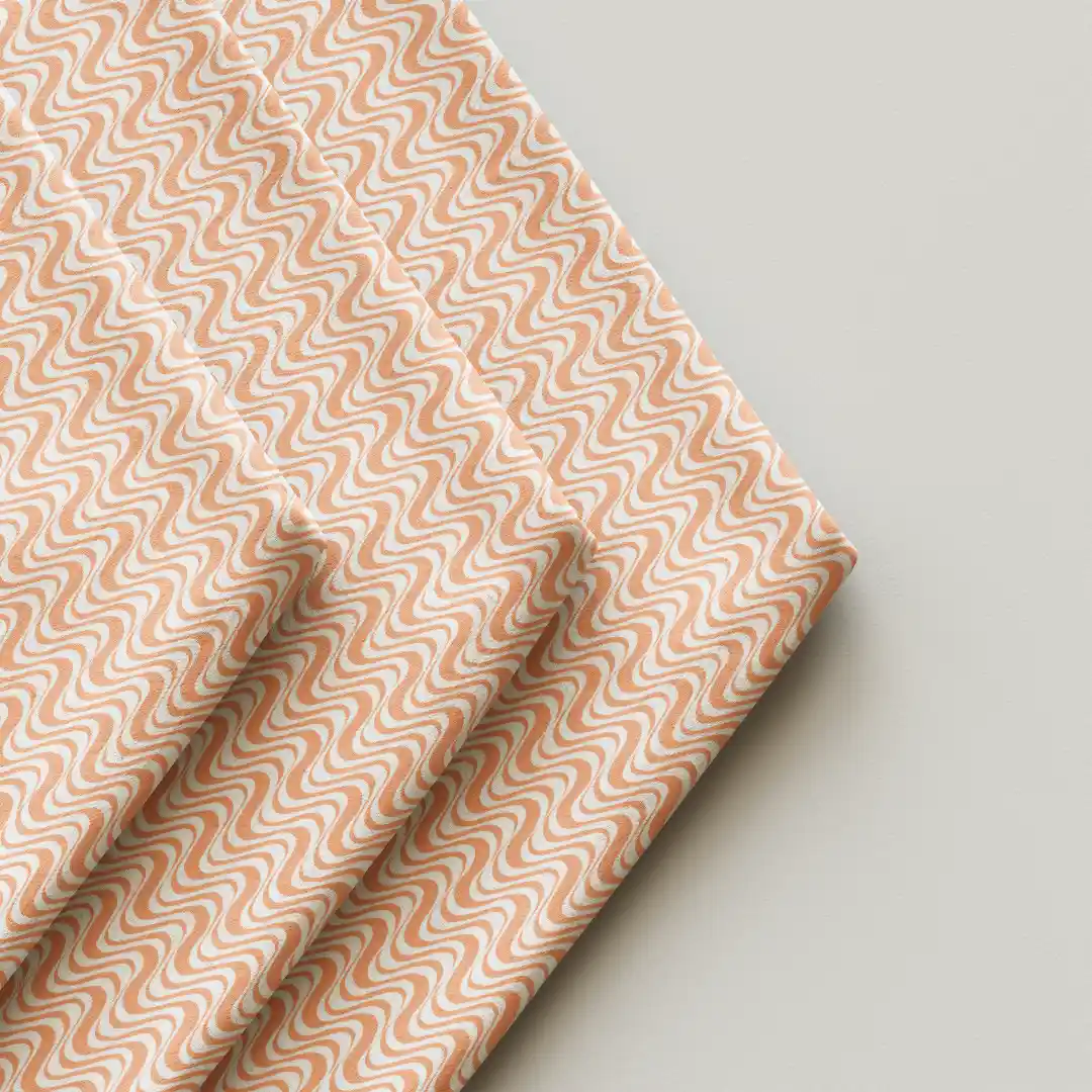 Wave Interwoven Design Dining Table Cloth Napkin Pack Of Four