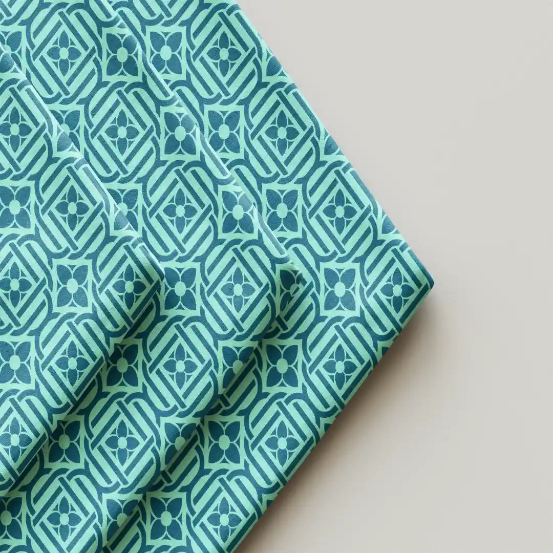 Floral Interwoven Design Cloth Napkin Pack Of Four