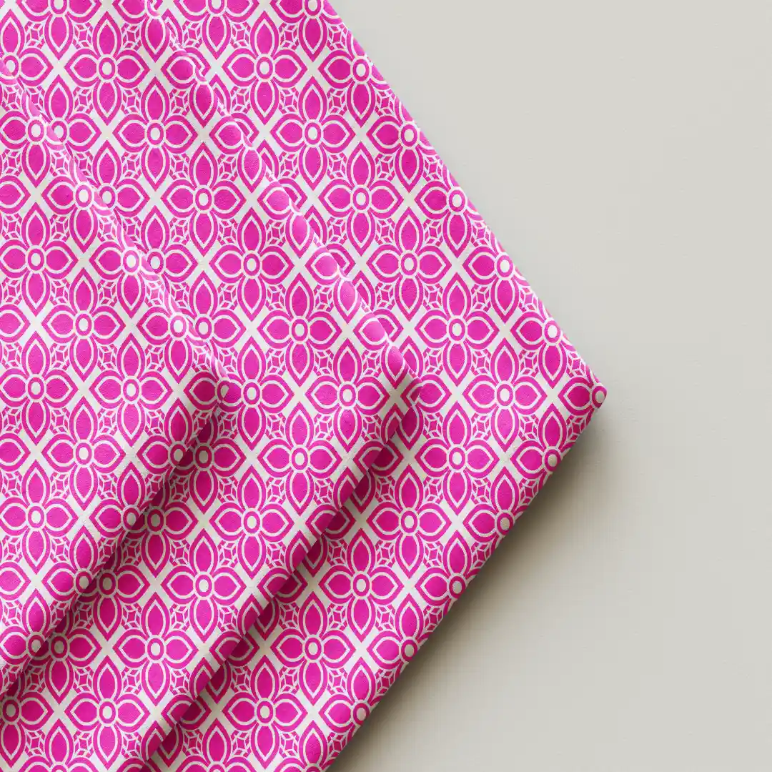Rani Pink Flower Cloth Napkin Pack Of Four