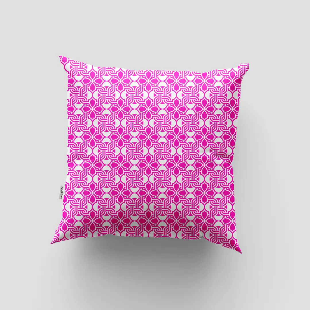 Pink Floral Cushion Cover