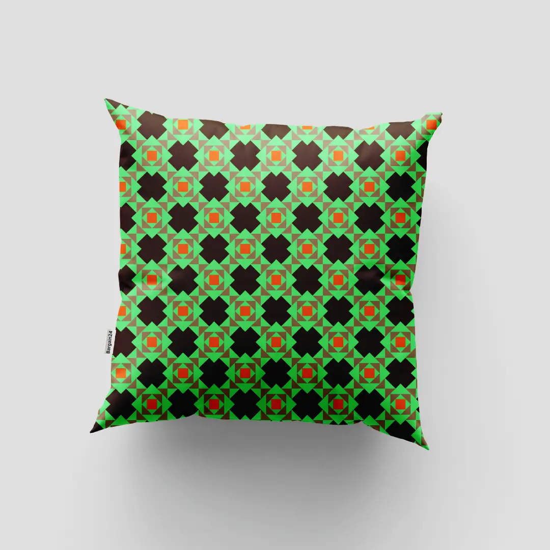Green Colorful Cushion Cover